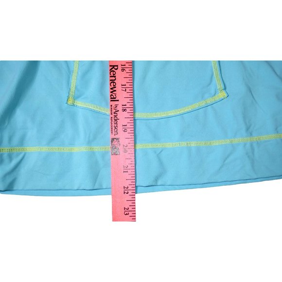 Athleta RashGuard Summer Shade Long Sleeve 826057 Blue Green Size Medium - Picture 4 of 8